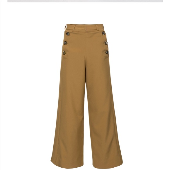 New Yellow Cropped 7/8 Pants - Picture 3 of 6